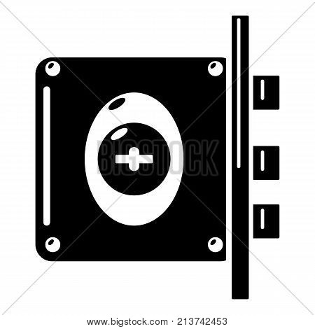 Lock interroom icon. Simple illustration of lock interroom vector icon for web