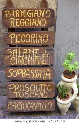 Specjalne menu znak