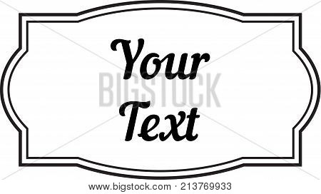 Vintage decorative frame labels for text and photos 2018