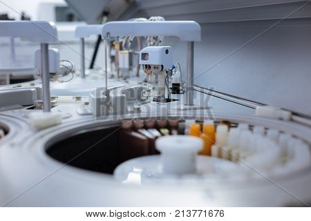 Medical breakthrough. Professional  newest medical equipment is able to do impossible and defining the smallest particles in your blood