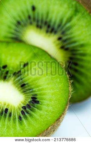Juicy Kiwi Fruit Sliced.
