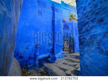 Blue Houses In Jodhpur, India