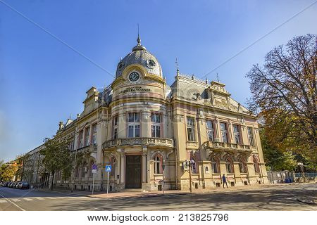 Ruse Bulgaria - October 21 2017: Old city library 