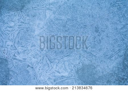 Winter Ice Background, New Year
