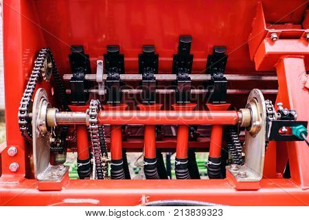 Springs technology agriculture red trailer iron metal