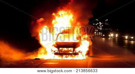 Car On Fire