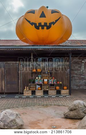 Germany / Koserow - October 21, 2017: Shop Karls in Koserow