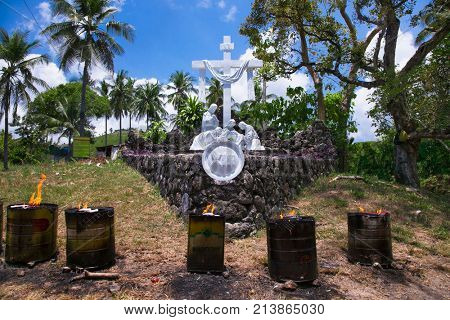 Celestial Garden in Banawa Hills in Cebu city. Philippines. It is most visited by Cebuanos and Roman Catholics.