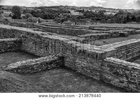 Zajecar Serbia - July 09 2017: The historical archaeological site of Felix Romuliana from the Roman Empire