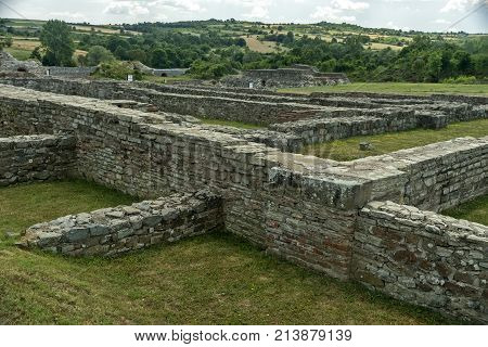 Zajecar Serbia - July 09 2017: The historical archaeological site of Felix Romuliana from the Roman Empire