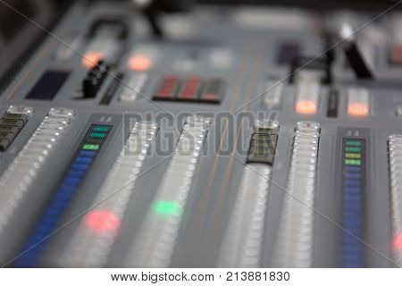 Broadcast Studio Video And Audio Switcher Mixer