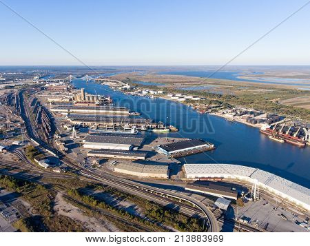 State docks at the port of Mobile, Alabama