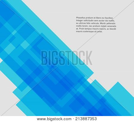 Blue abstract lines background corporate concepts with triangle. Vector illustration EPS 10 for business workflow layout web banner template page magazine brochure design elements