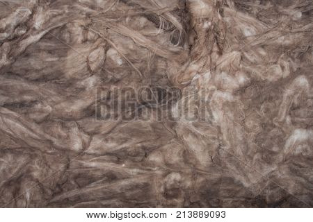 The texture of mineral wool for insulating the walls Insulation for the roof and walls of the house mineral wool