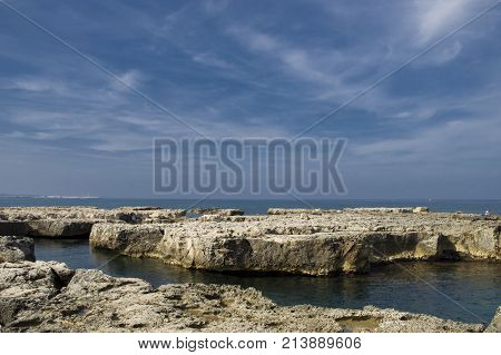 South Italy: Rocks and sea of Puglia
