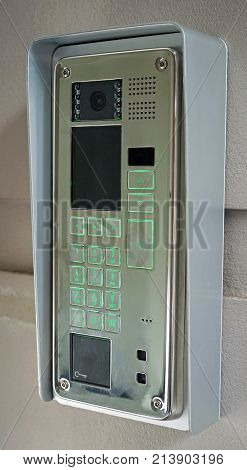 Modern intercom with video doorbell function and screen