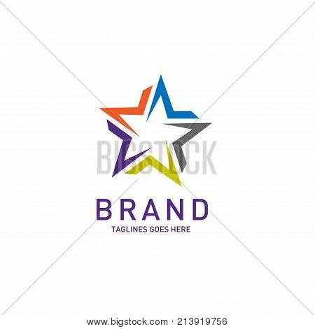 Abstract star business identity logo template, Star vector logo design branding corporate identity, Simple modern star vector