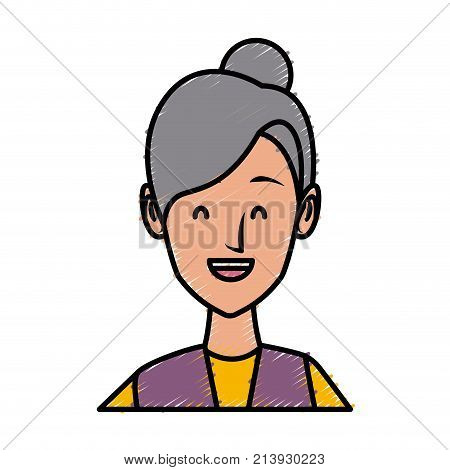 Woman Face With Sunglasses Cartoon