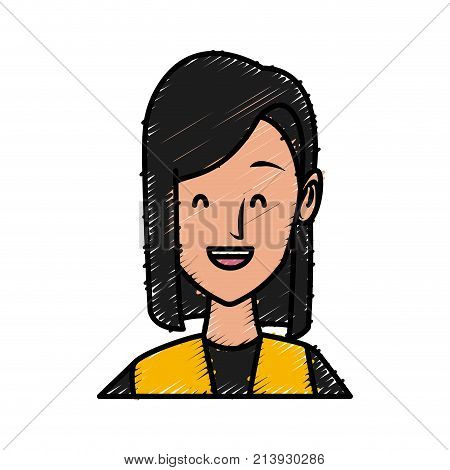 Woman Face With Sunglasses Cartoon