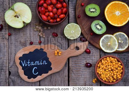 Composition Of Products Containing Ascorbic Acid, Vitamin C - Citrus, Kiwi, Sea Buckthorn, Apple, Do