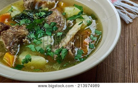 Serbian Lamb Vegetable Soup