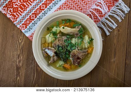 Serbian Lamb Vegetable Soup