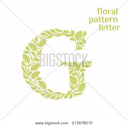 G Letter Eco Logo Vector Photo Free Trial Bigstock