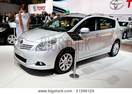 Moscow, Russia - August 25:  Grey Car Tayota Verso At Moscow International Exhibition Interauto On A