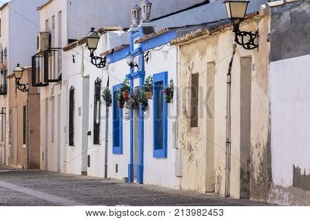 Detail Of Houses On The Island Of Tabarca