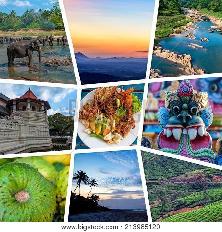Pictures set consisting of nine beautiful photoes about Sri Lanka. Visit Sri Lanka concept