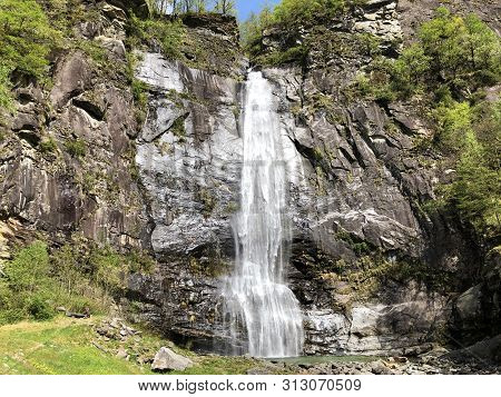 Waterfall Grande Or Cascata Di Bignasco Or Cascata Grande, Bignasco (the Maggia Valley Or Valle Magg