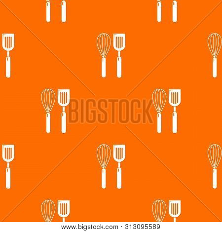 Cutlery Bake Pattern Orange For Any Web Design Best