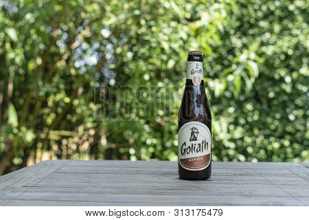 Sint Gillis Waas, 24 July 2019. Belgian Beer. Goliath Beer. Amber Beer With A Rich Taste Of Hops And