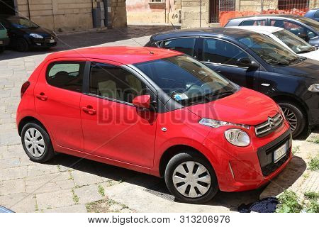 Nardo, Italy - May 30, 2017: Citroen C1 Small City Hatchback Car In Nardo, Italy. There Are 41 Milli