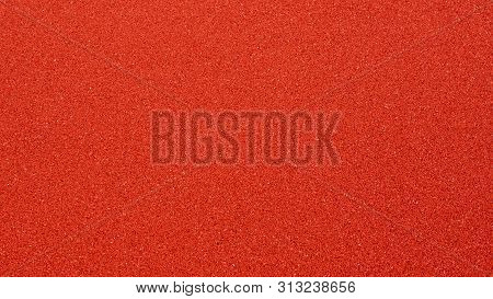 Close-up Of Brandnew Red Outdoor Basketball Court Floor, Background Texture