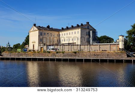 Kalmar, Sweden - June 28, 2018: Exterior View Of The Kalmar Prison.