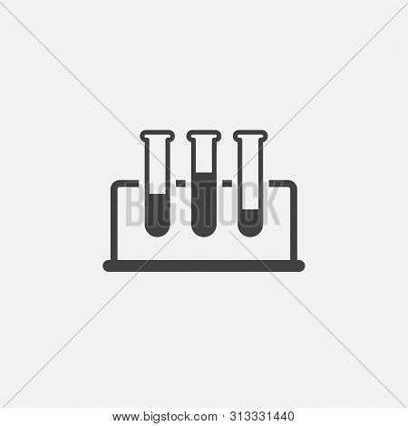 Lab Tests Glyph Icon. Monochrome Style Design Simple Element. Black Color Lab Tests Icon For Web And
