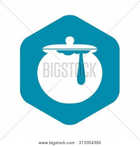Honey Pot Icon. Simple Illustration Of Honey Pot Vector Icon For Web