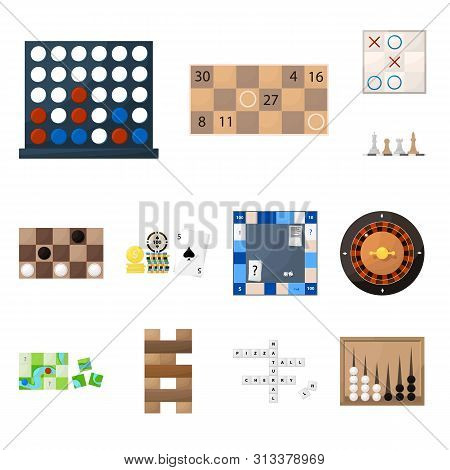 Isolated Object Of Gambling And Concept Symbol. Set Of Gambling And Jackpot Vector Icon For Stock.