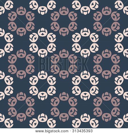Abstract Floral Texture With Hexagon Shape Seamless Pattern