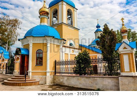 Karizha, Russia - May 2016: Church Of The Protection Of The Holy Virgin In The Village Of Karizha