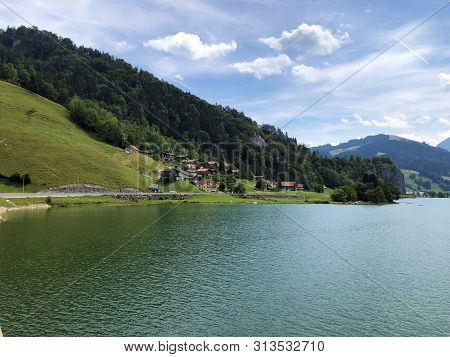 Artificial Lake Sihlsee Or Stausee Sihlsee, Willerzell - Canton Of Schwyz, Switzerland