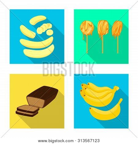 Vector Design Of Natural And Vegetarian Icon. Set Of Natural And Eating Stock Vector Illustration.