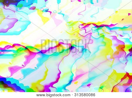 Abstract Background With Vibratn Colorful Ripple And Shifted Colors