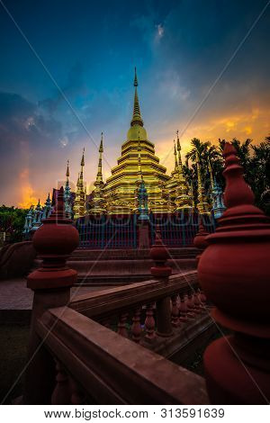 Wat Phan Tao Temple Chiang Mai City Thailand
