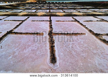 Landmarks of Lanzarote - Salinas de Janubio, main salt production of Canary islands