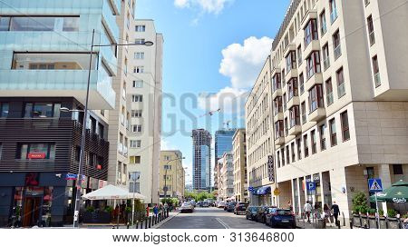 Warsaw, Poland. 26 July 2019. Construction Of The Warsaw Hub. The Warsaw Hub Will Comprise 75,000 Sq