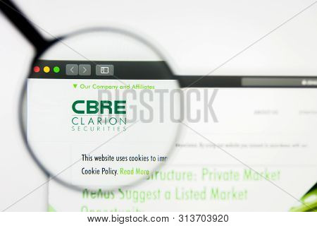Richmond, Virginia, Usa - 26 July 2019: Illustrative Editorial Of Cbre Clarion Global Real Estate In