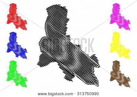 Svay Rieng Province (kingdom Of Cambodia, Kampuchea, Provinces Of Cambodia) Map Vector Illustration,
