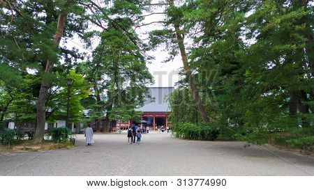 Iwate, Japan. Aug 04, 2017 : Motsuji Temple In Hiraizumi, Iwate, Japan. It Is Part Of Unesco World H